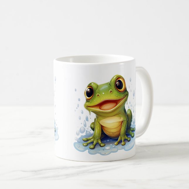 Funny frog  coffee mug (Front Right)