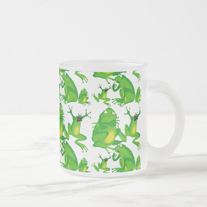 Funny Frog Emotions Mad Curious Scared Frogs Coffee Mug