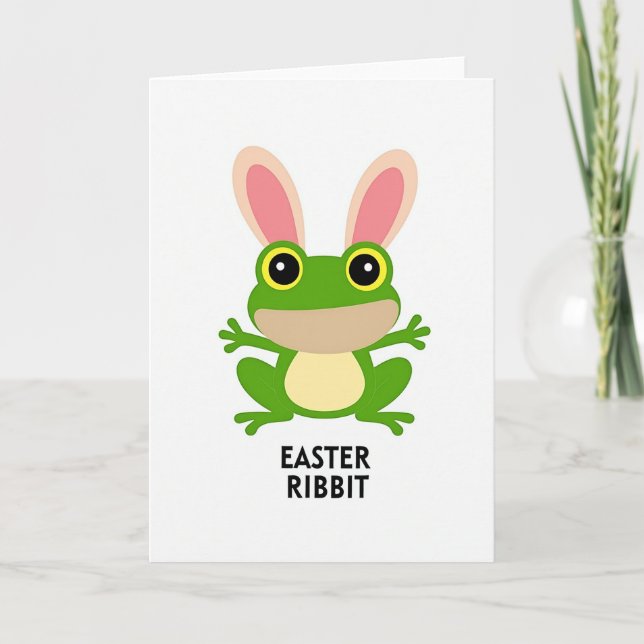 Funny Frog Friend Card (Front)