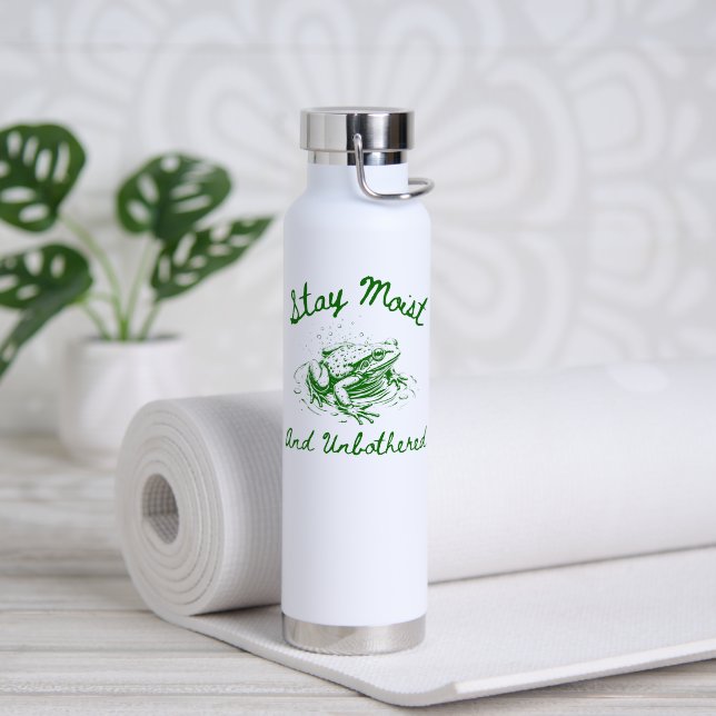  Funny Frog Gift Water Bottle (Yoga (Rotated))