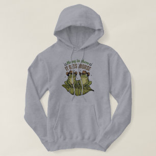 Funny Frog Humor T-Shirt – Hang in There! Hoodie