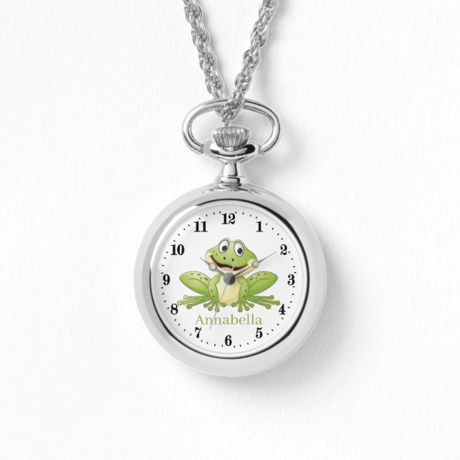 Funny frog lovers animal Watch (Front)