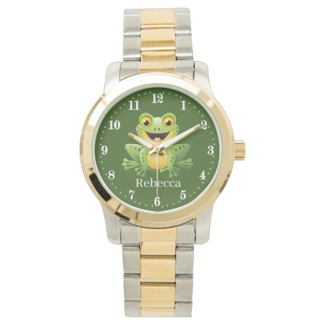 Funny frog lovers animal Watch (Front)
