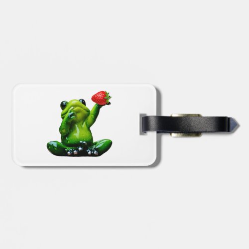 Funny Frog Luggage tag