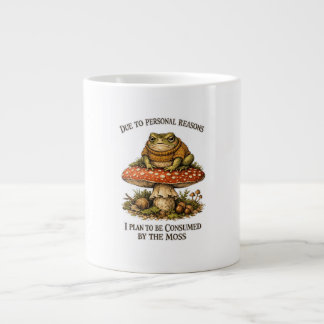 Funny Frog Mushroom  Giant Coffee Mug