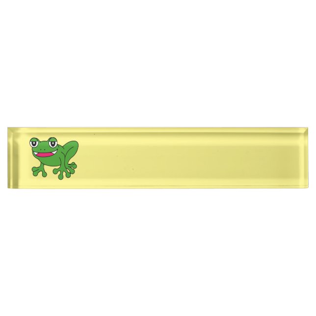 Funny frog nameplate (Front)