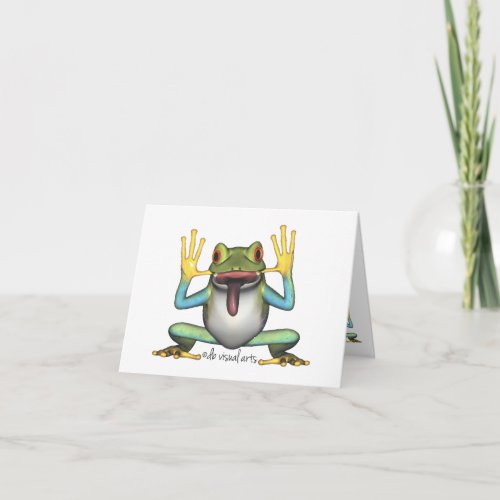 Funny Frog Note Cards