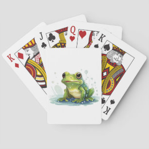 Funny frog poker cards