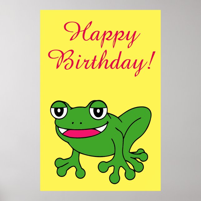 Funny frog poster (Front)
