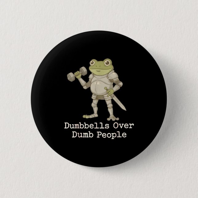 Funny Frog Pregnancy Announcement Medieval Pregnan Button (Front)