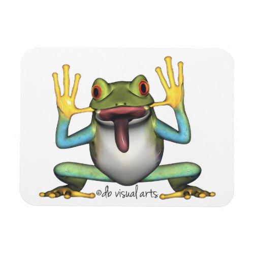 Funny Frog Premium Magnet