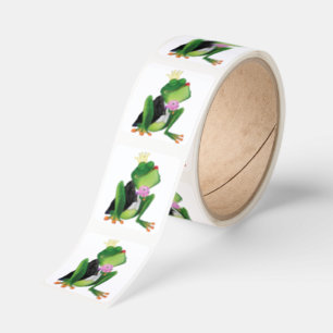 Funny Frog Prince Stickers