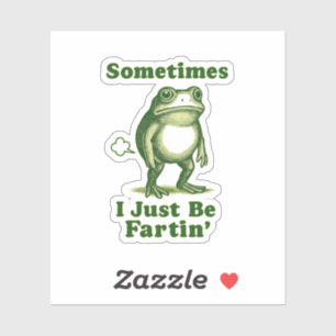 Funny Frog Quote Sticker