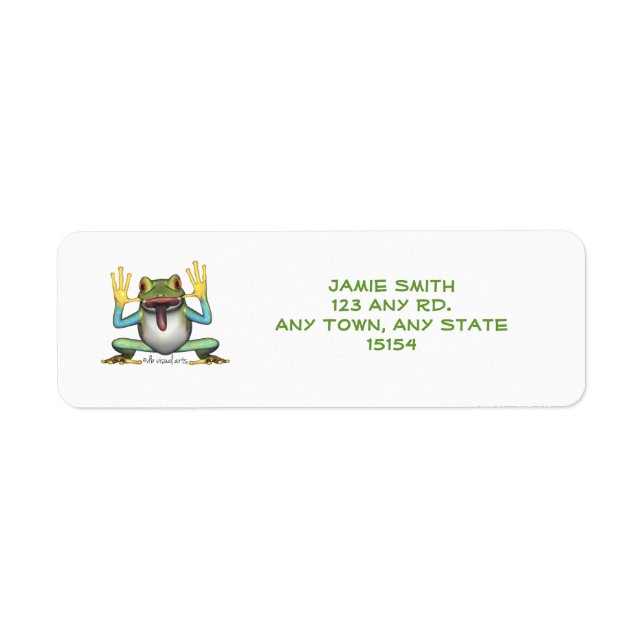 Funny Frog Return Address Labels (Front)