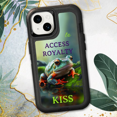 Funny Frog Royalty iPhone 15 Case