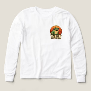 Funny Frog T-Shirt – WILF Wow I Love Frogs Retro F Tri-Blend Shirts