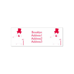 Funny frog with top hat cartoon self-inking stamp