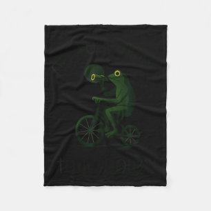 Funny Frog Wizard Off To Commit Tom Foolery Eclips Fleece Blanket