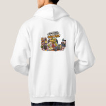 Funny Frog Work Face Hoodie - Office Humor
