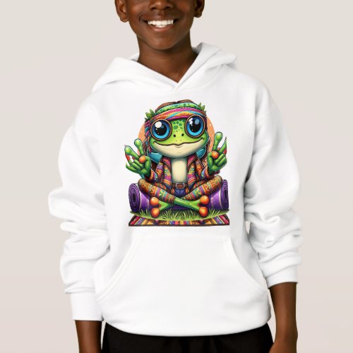 Funny frog yoga  hoodie