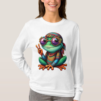 Funny frog yoga  T-Shirt