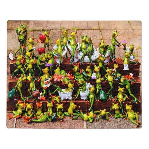 funny frogs Acrylic Jigsaw Puzzle
