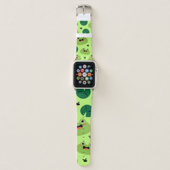 Funny frogs apple watch band (Front)