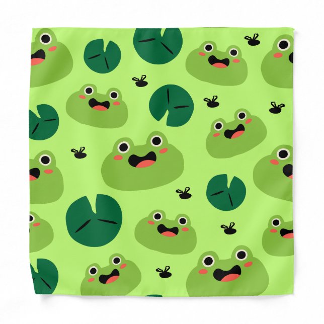 Funny frogs bandana (Front)