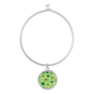 Funny frogs bangle bracelet