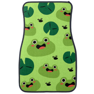 Funny frogs car floor mat