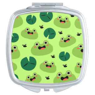 Funny frogs compact mirror