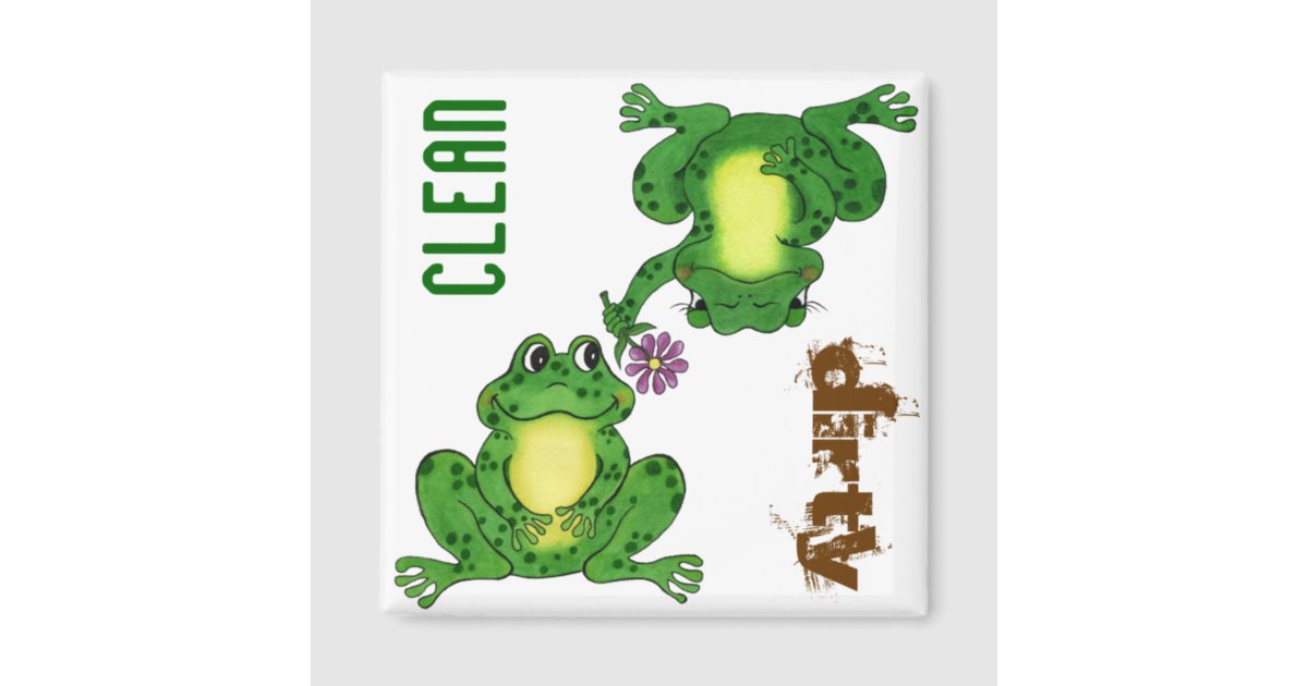 Funny Frogs - Customizable Dishwasher Magnet | Zazzle