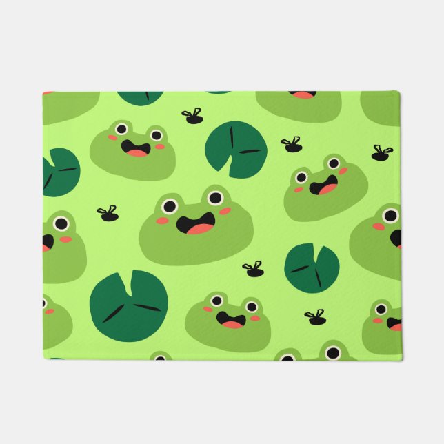 Funny frogs doormat (Front)