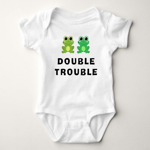 Funny Frogs Double Trouble Baby Bodysuit