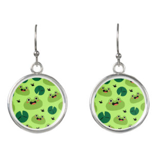 Funny frogs earrings