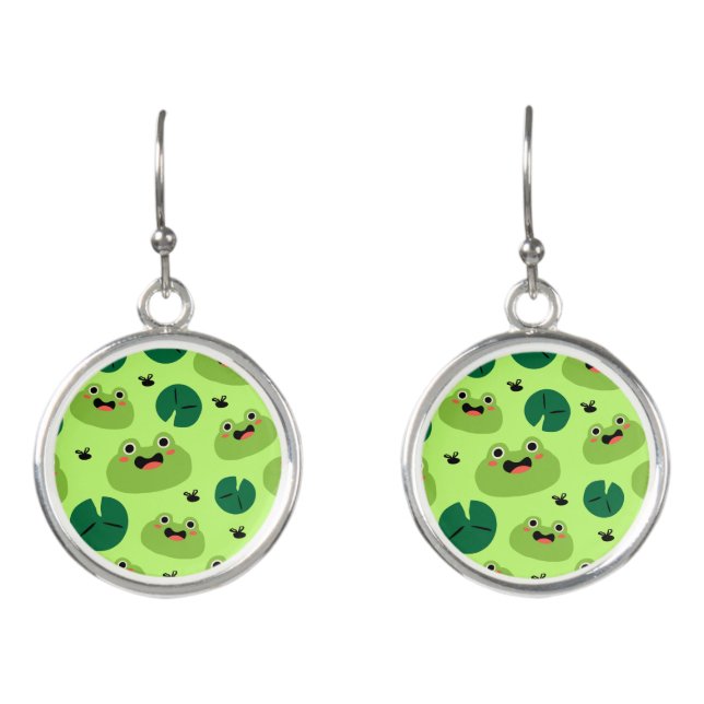 Funny frogs earrings (Front)