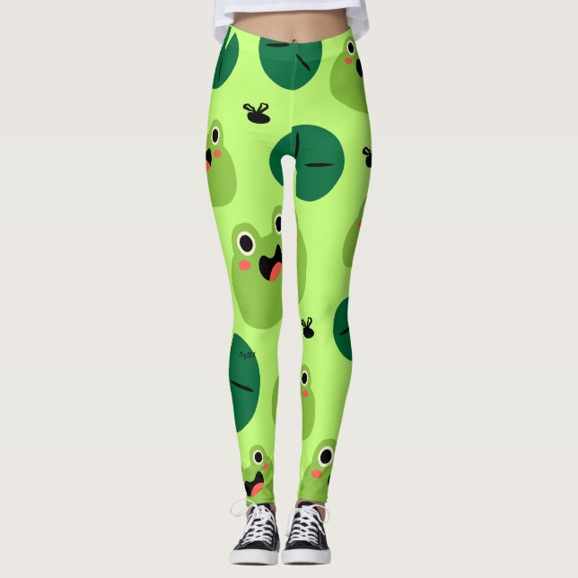 Funny frogs leggings (Front)