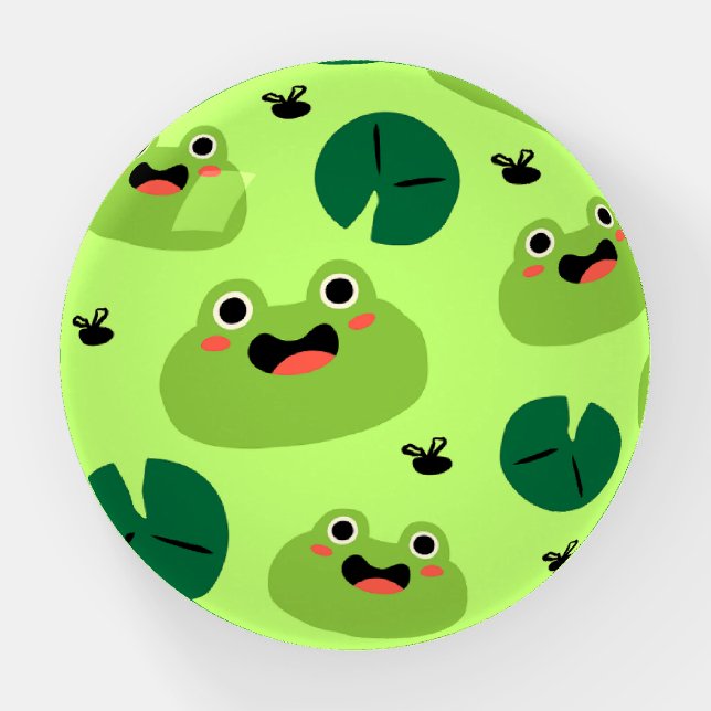 Funny frogs paperweight (Front)