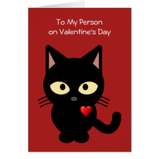 Funny From the Cat Valentines' Day Card