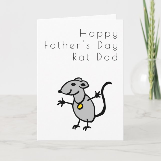 Funny from the Rat Fathers Day Card (Front)
