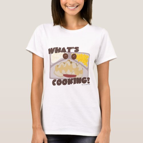 Funny Frozen Food Dinner Cooking Cartoon Slogan T_Shirt