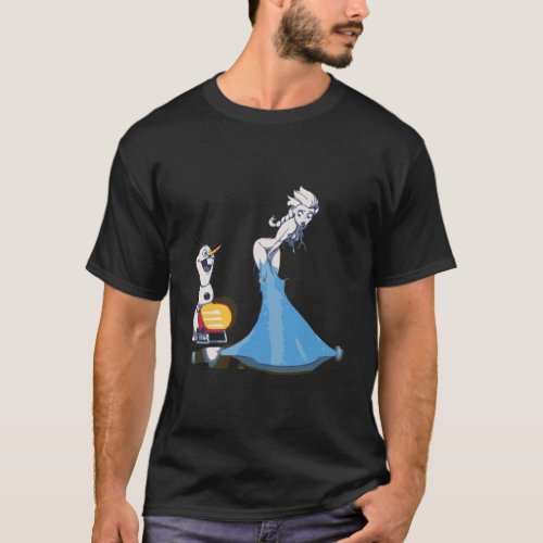 Funny Frozen Snowman T_Shirt