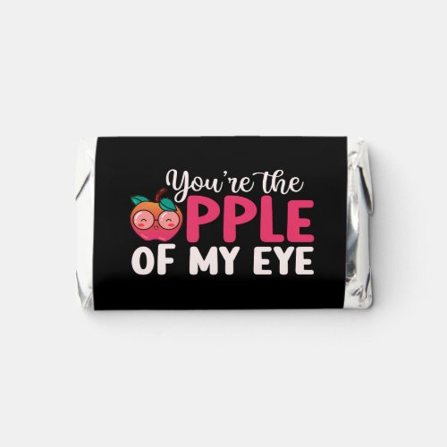 Funny Fruit Puns Apple of My Eye Valentines Day Hersheys Miniatures