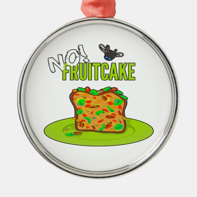 Funny Fruitcake   Metal Ornament (Front)