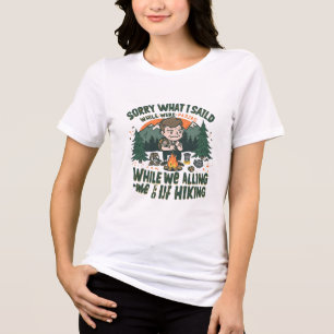 Funny Frustrated Hiker Mountains T-shirt Tri-Blend Shirt