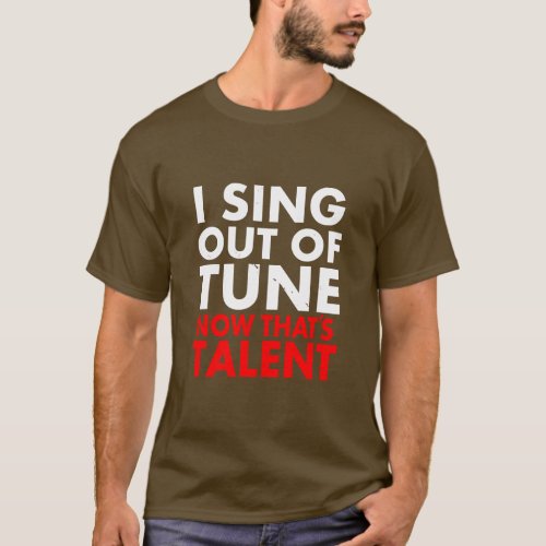 Funny Frustrated Singer Music Musician Karaoke Fun T_Shirt