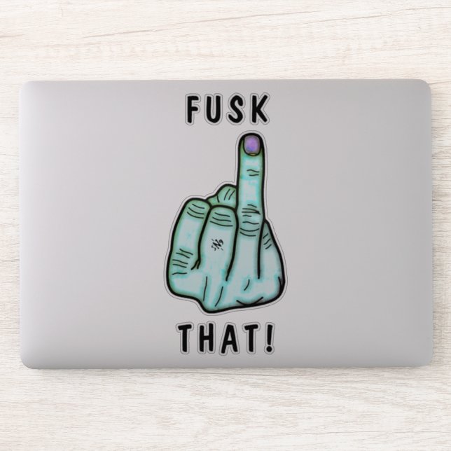Funny frustration expression (fake f-bomb) v2.1 sticker (Computer)