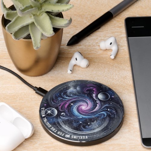 Funny Fueling up for the digital world Wireless Charger