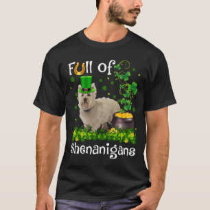 Funny Full Of Shenanigans Westie Dog St Patrick's  T-Shirt
