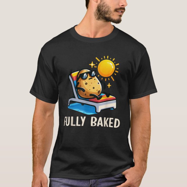 Funny Fully Baked Potato Graphic For Kids  T-Shirt (Front)